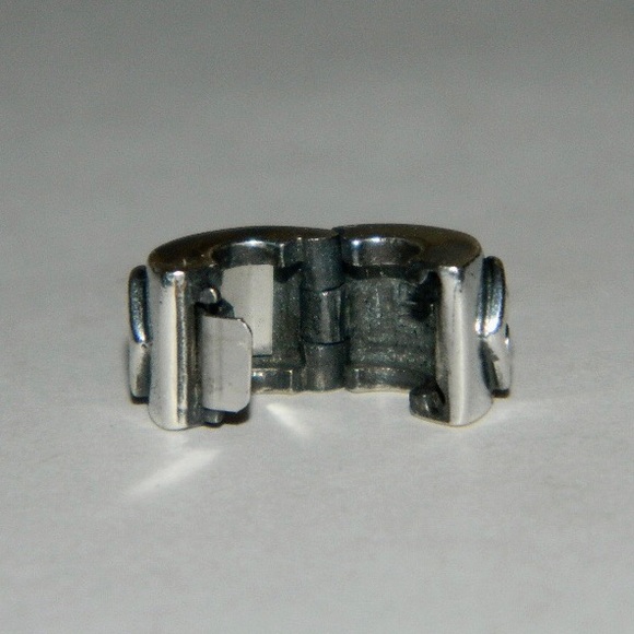 Pandora 14k Double Heart Peridot Clip Charm - Picture 3 of 4